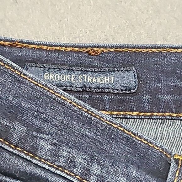 Lucky Brand Womens Jeans 6/28 Brooke Straight Dark Blue Slim Stretch Denim - Picture 6 of 11